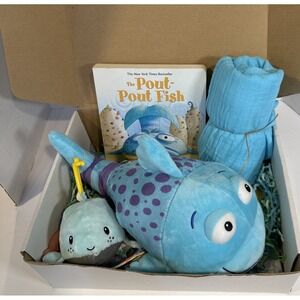 Unisex Fishing Baby Shower Present, Pout Pout Fish Gift, Welcome Lil' Fisherman